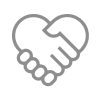 Hand in heart icon