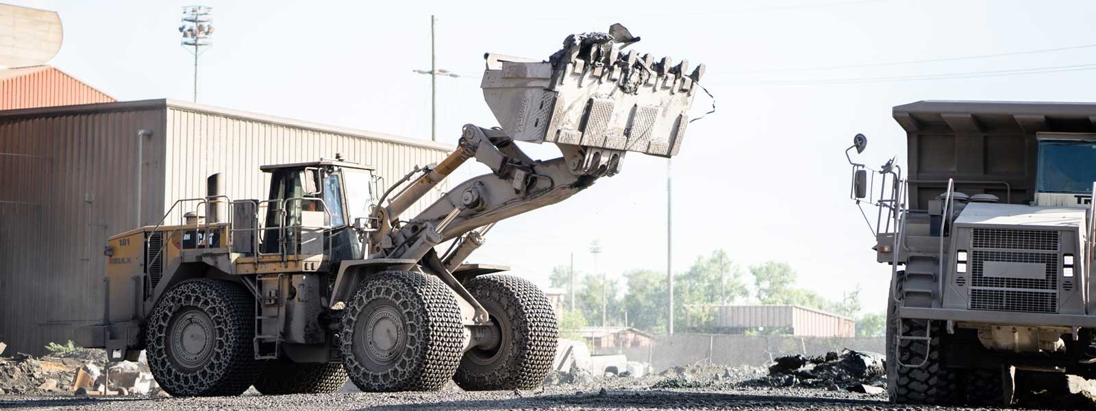 Steel Mill Application Front-end Loader At Job Site
